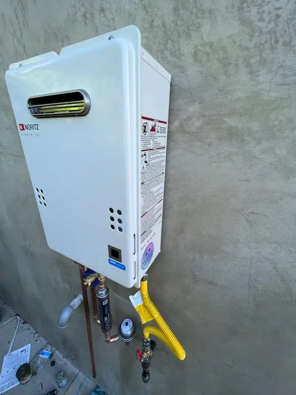 Tankless water heater installation for Orangetree homes