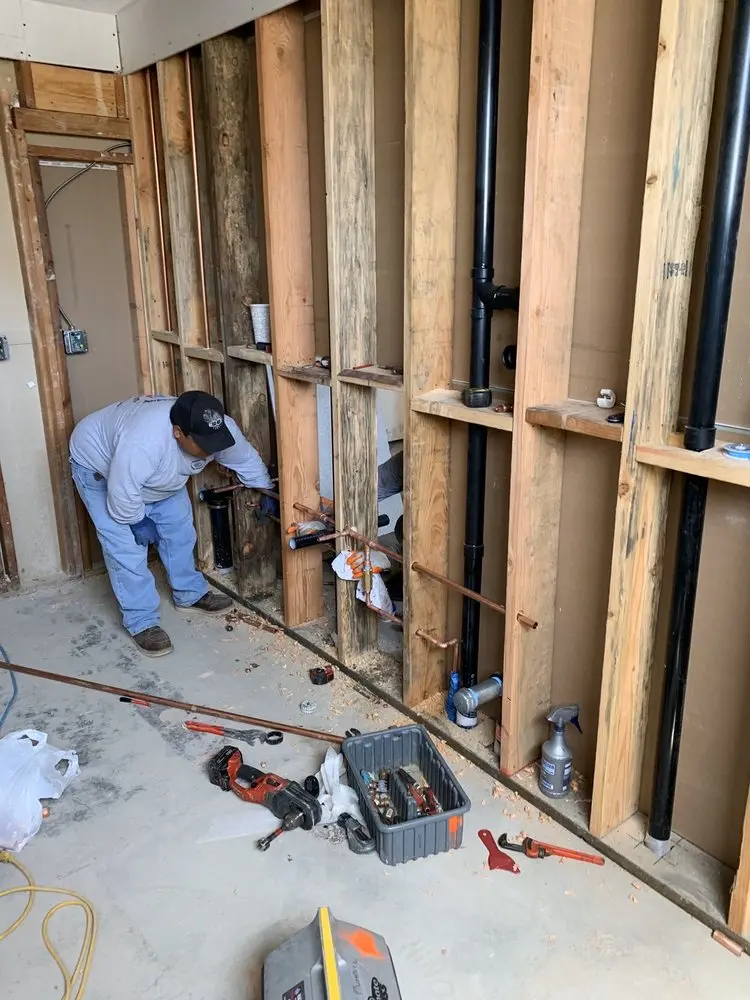 Commercial rough-in plumbing for Gas Line Repair in Orangetree